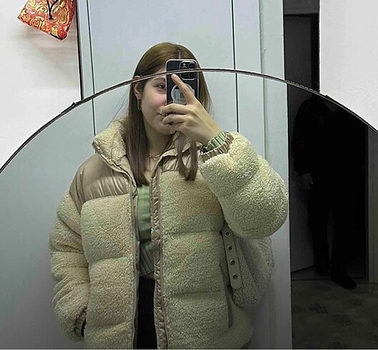 Peluş oversize mont