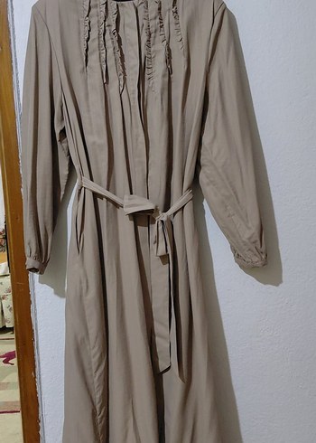 Bej Uzun Kadın pardesü /ferace - Görsel 2