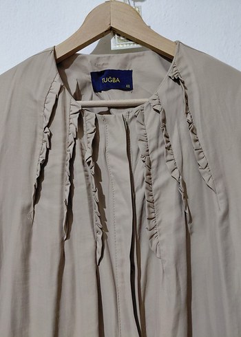 Bej Uzun Kadın pardesü /ferace - Görsel 5