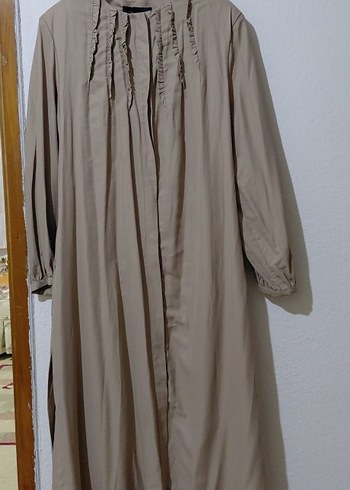 Bej Uzun Kadın pardesü /ferace - Görsel 4