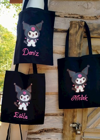 kuromi desenli bez çanta - Görsel 3