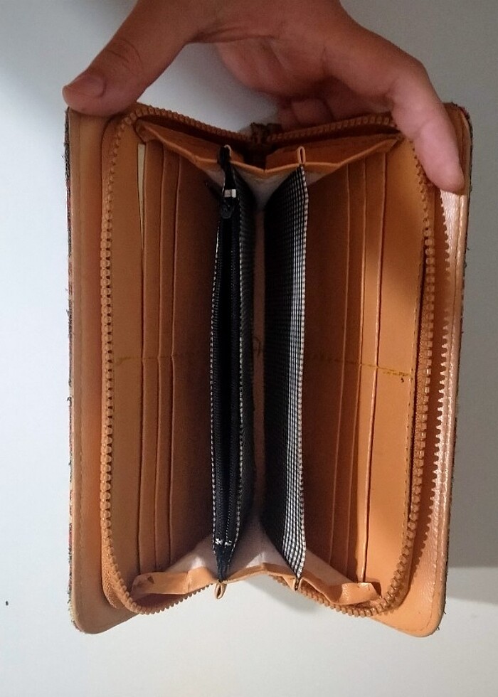 Etnik desenli cüzdan portföy  - Görsel 5