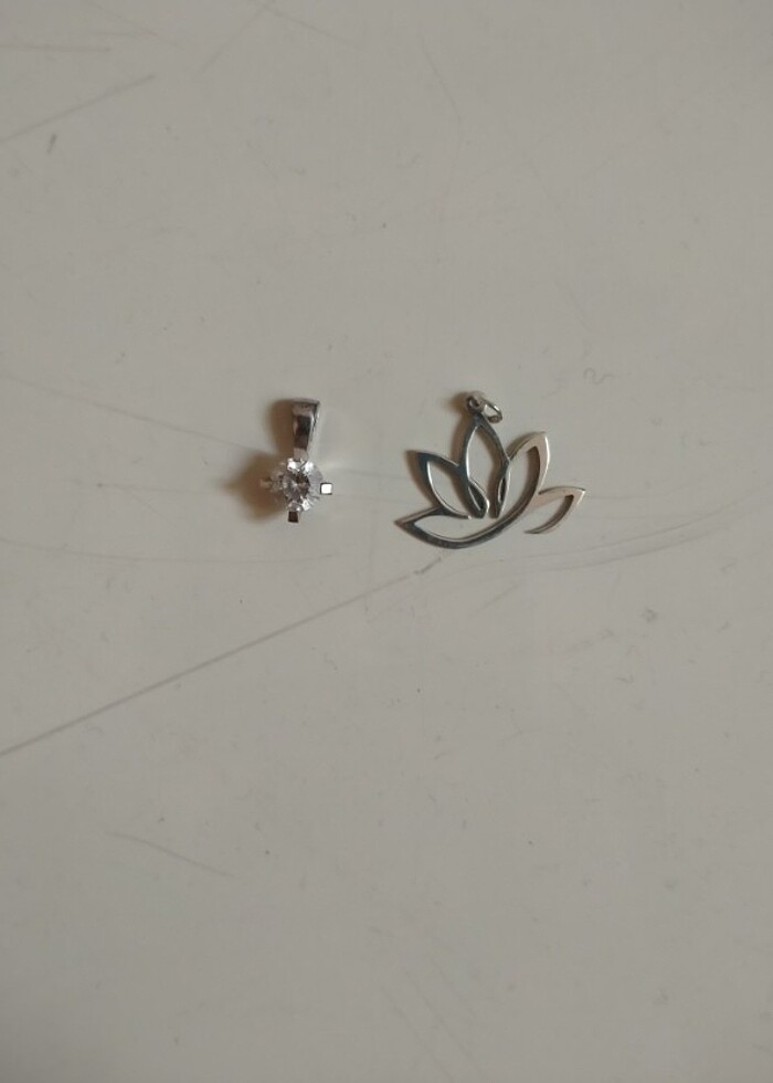 Swarovski gümüş kolye ucu - Görsel 3