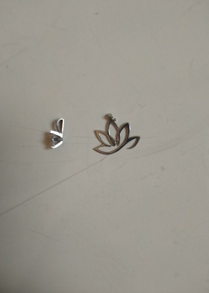 Swarovski gümüş kolye ucu - Görsel 4