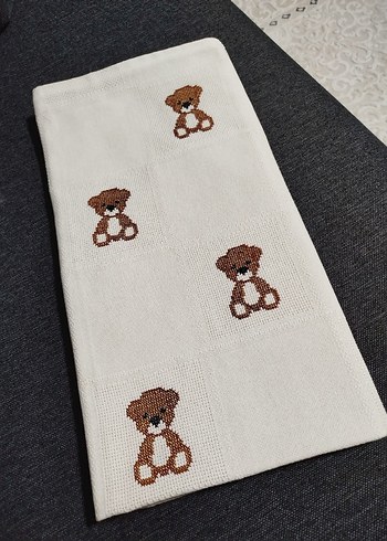 ayıcık desenli bebek battaniyesi pikesi - Görsel 4