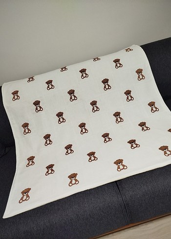 ayıcık desenli bebek battaniyesi pikesi - Görsel 7