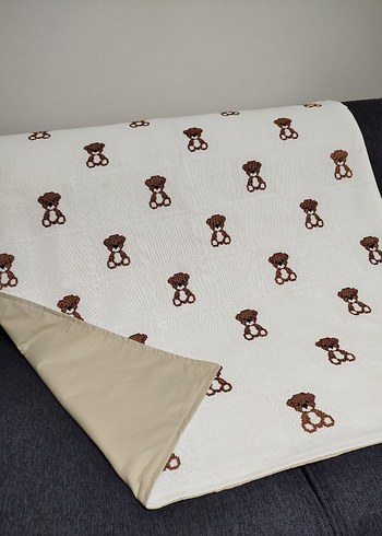 ayıcık desenli bebek battaniyesi pikesi - Görsel 11