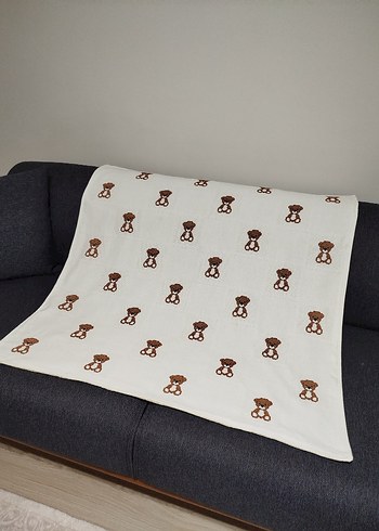 ayıcık desenli bebek battaniyesi pikesi - Görsel 15