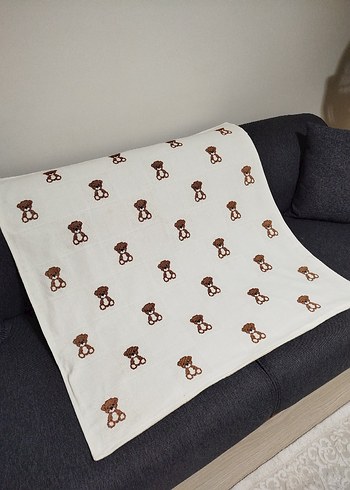 ayıcık desenli bebek battaniyesi pikesi - Görsel 13