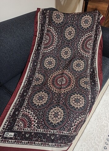  Beden Bordo etro desen pamuklu soft şal 