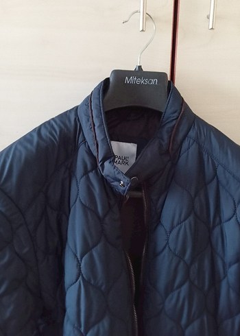 koyu lacivert mont - Görsel 5