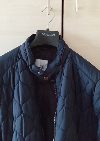 koyu lacivert mont - Görsel 6