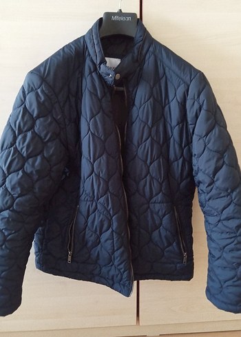 koyu lacivert mont - Görsel 4