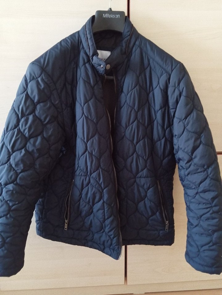 koyu lacivert mont - Görsel 4