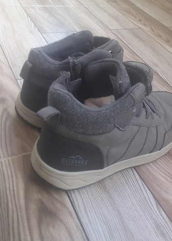 Diğer Gri Erkek Spor Ayakkabı Cırt Cırtlı