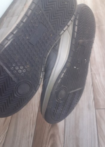 36 Beden Gri Erkek Spor Ayakkabı Cırt Cırtlı