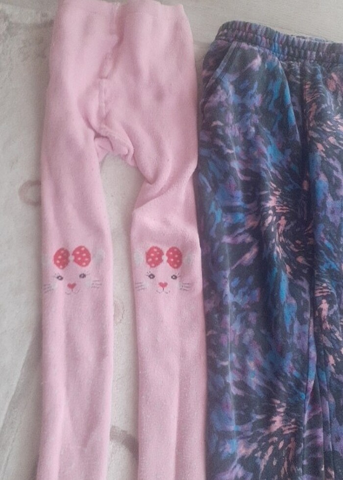 Kilotlu çorap  havlulu kalın pantlun yurt dışı cepli pantolun fi - Görsel 2