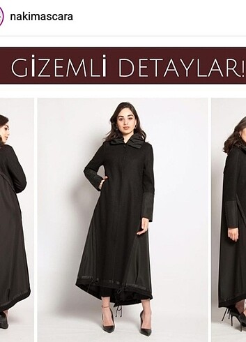 Naki mascara ince kaşe ve paraşüt kumaş 