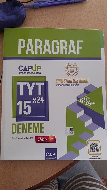 ÇAP YAYINLARI TYT PARAGRAF DENEMESİ 15 DENEME