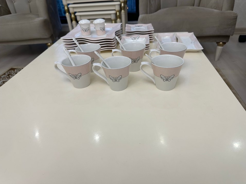 Modern Klasik Beyaz 26 parça  Karaca kahvaltı seti - Görsel 5