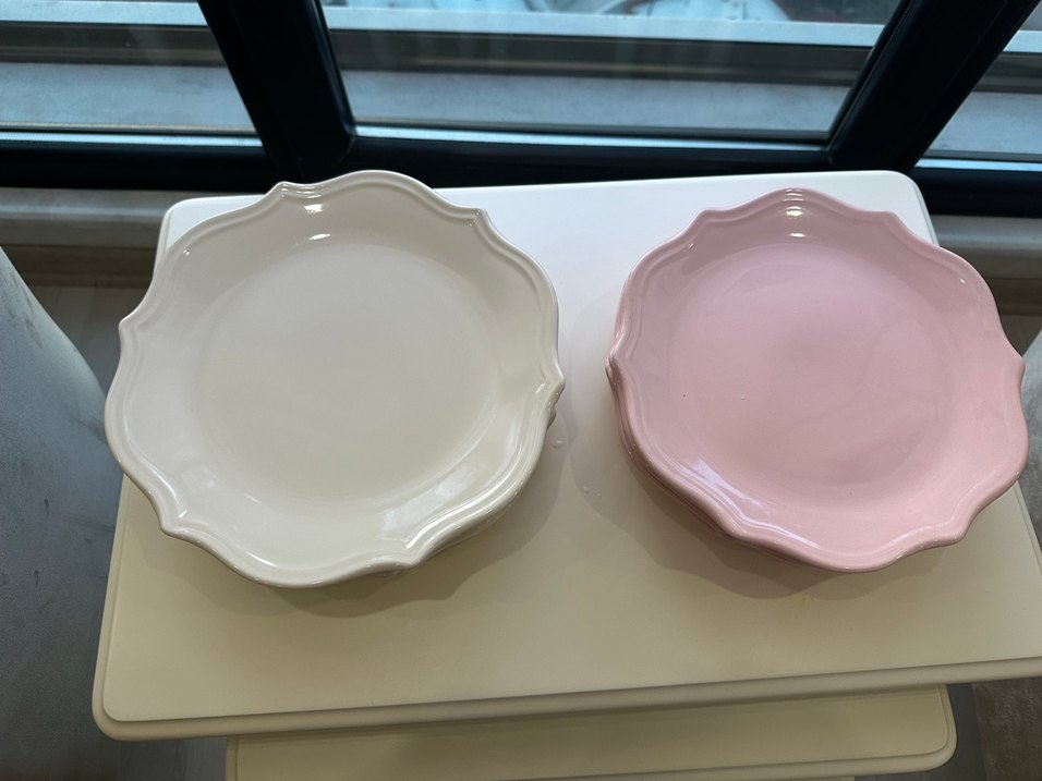 Pastel Beyaz Tabak Seti - Görsel 3