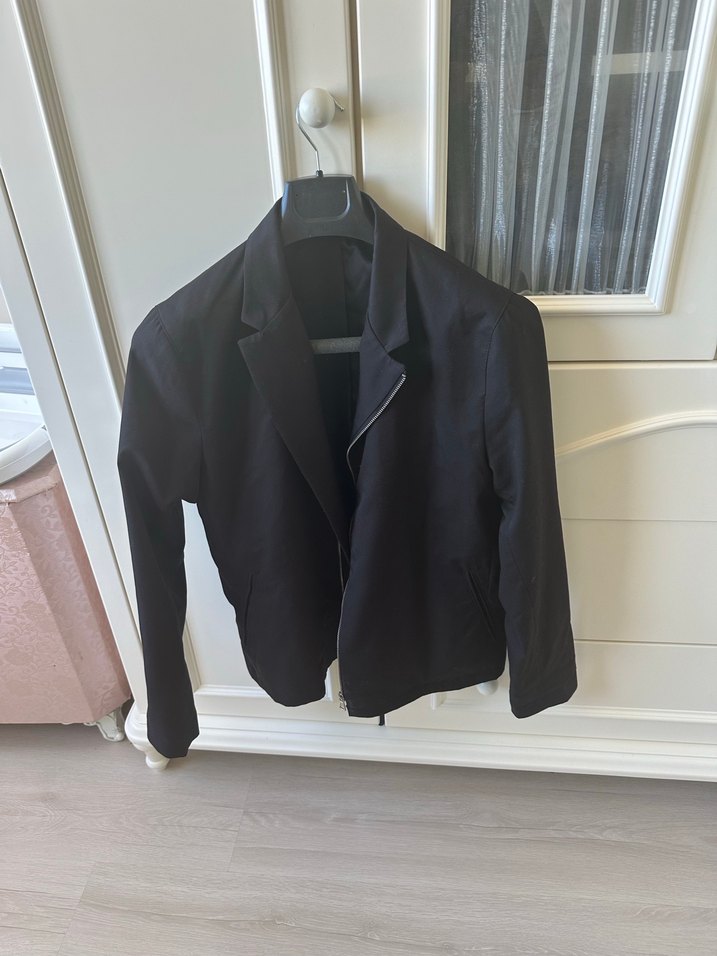 Siyah Fermuarlı erkek Ceket - Görsel 3