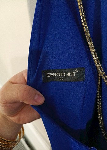 Mavi  Uzun Abiye Elbise - Görsel 4