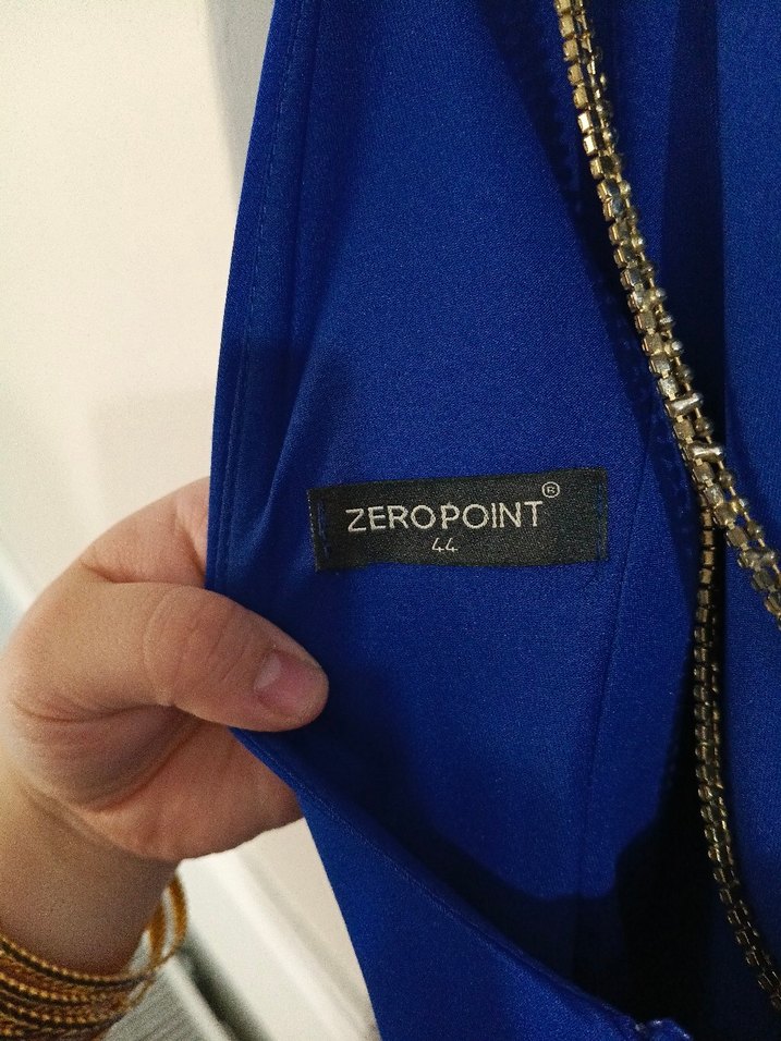 Mavi  Uzun Abiye Elbise - Görsel 4