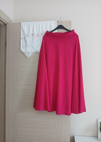 Pembe Uzun Salaş Kadın Etek - Görsel 2