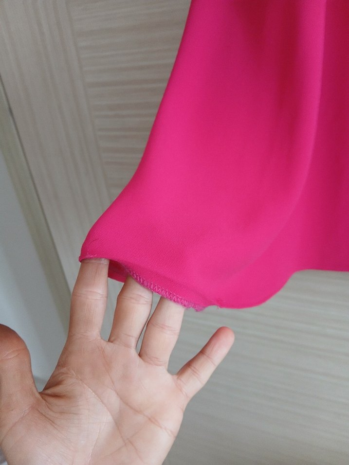 Pembe Uzun Salaş Kadın Etek - Görsel 3