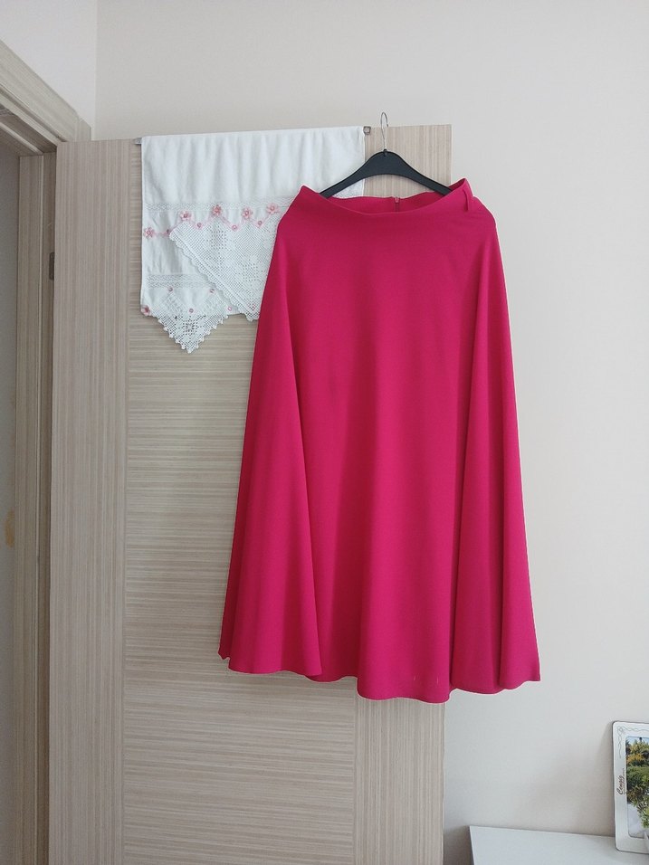 Pembe Uzun Salaş Kadın Etek - Görsel 2