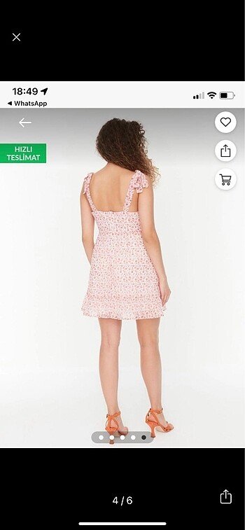 xs Beden çeşitli Renk Trendyolmilla Çiçekli Elbise
