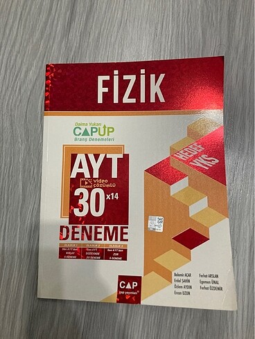 çap ayt fizik deneme