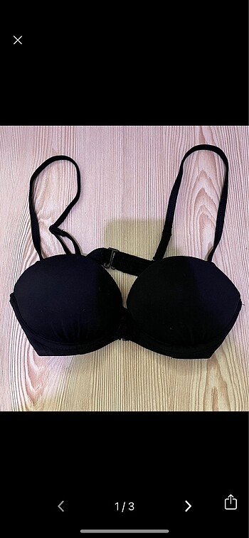 34 Beden siyah bikini üstü