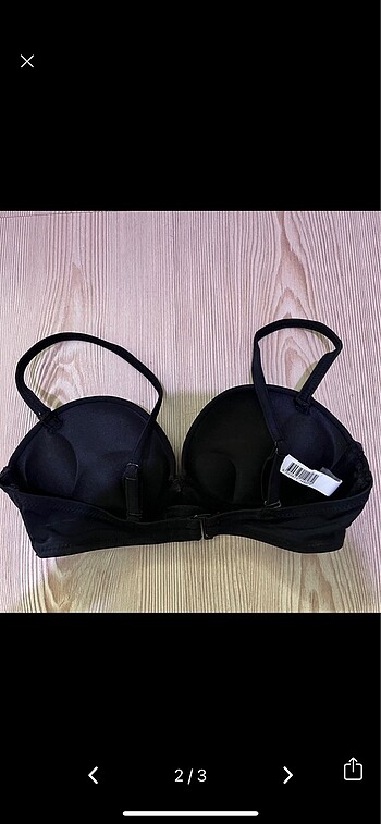 34 Beden siyah Renk siyah bikini üstü