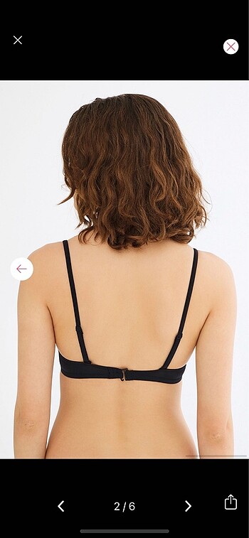 Penti siyah bikini üstü