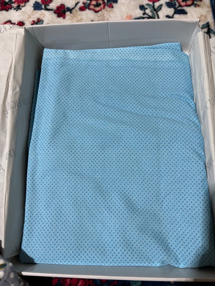 Mavi Çiçekli Baskılı Nevresim Takımı - Görsel 3