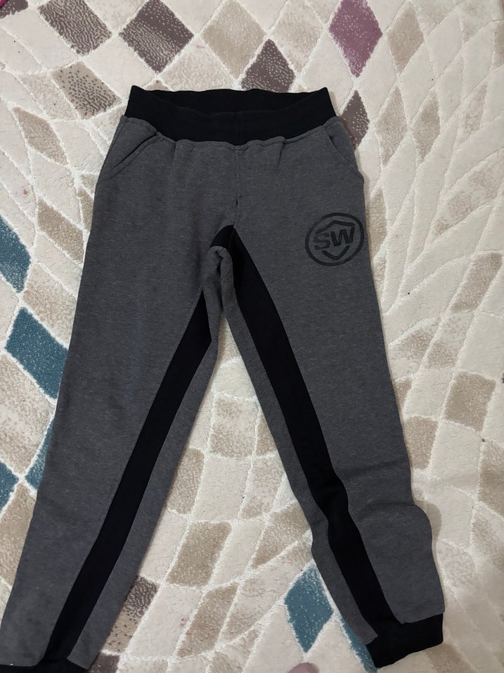 Gri Erkek  Fermuarlı Eşofman Altı - Görsel 4