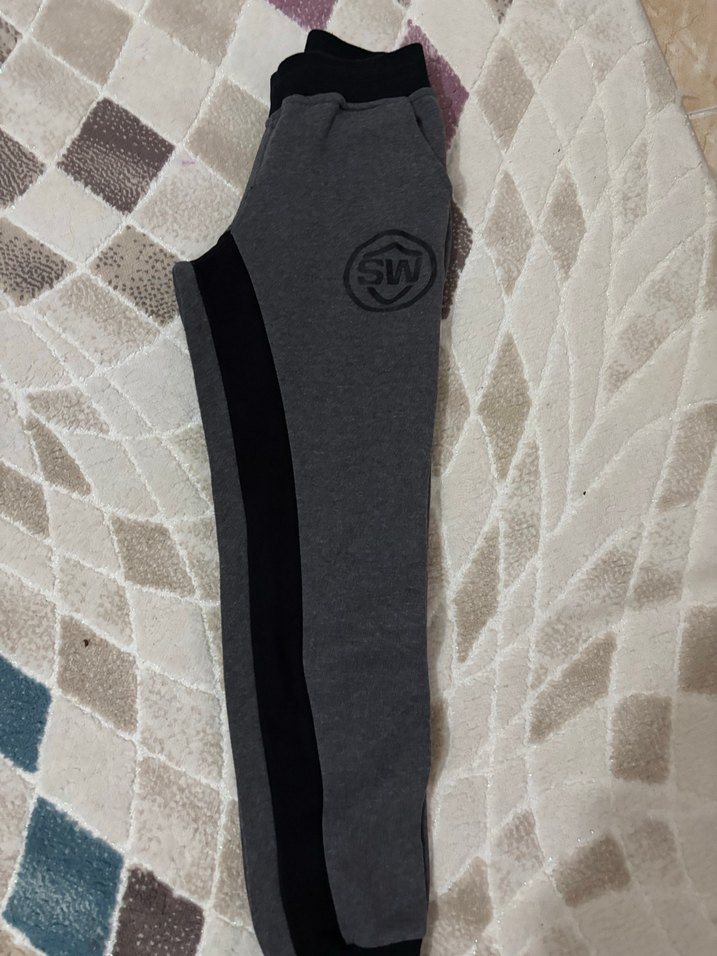 Gri Erkek  Fermuarlı Eşofman Altı - Görsel 2