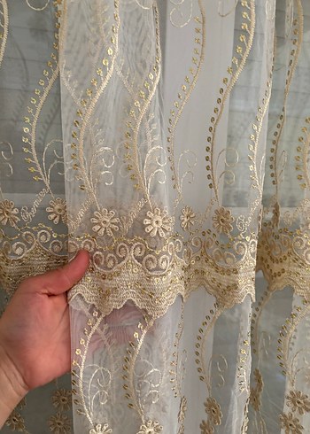 Bej Nakışlı Perde - Görsel 4