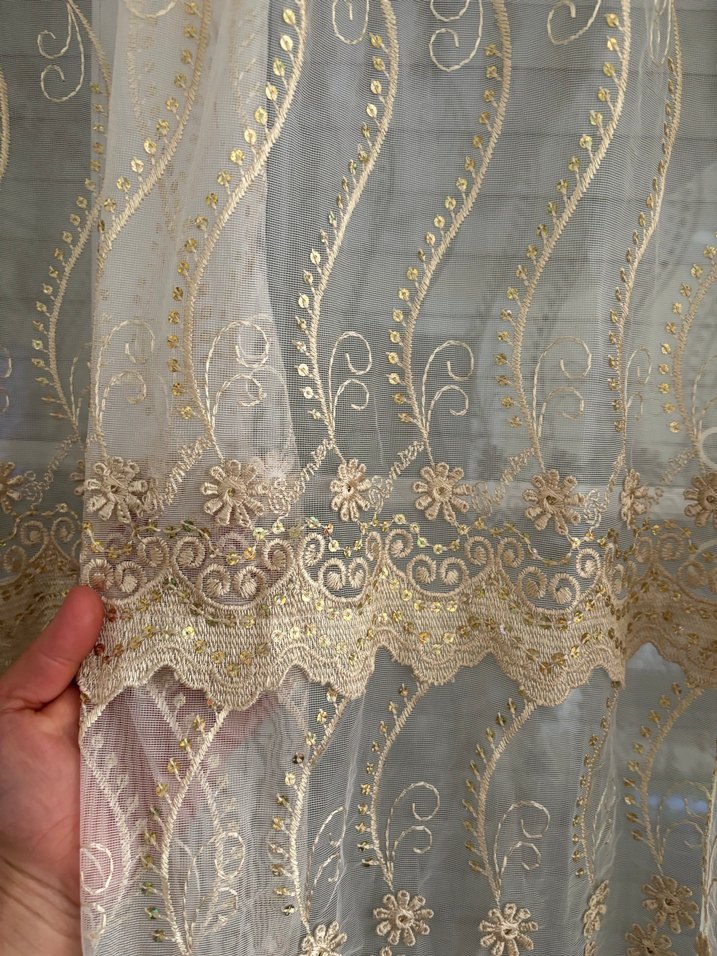 Bej Nakışlı Perde - Görsel 5