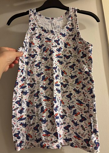 Çocuk Çok Renkli Desenli Atlet - Görsel 2