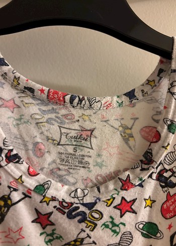 Çok Renkli Baskılı Çocuk Atlet - Görsel 3