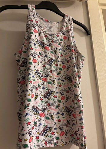 Çok Renkli Baskılı Çocuk Atlet - Görsel 2