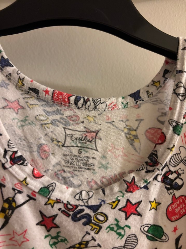 Çok Renkli Baskılı Çocuk Atlet - Görsel 3