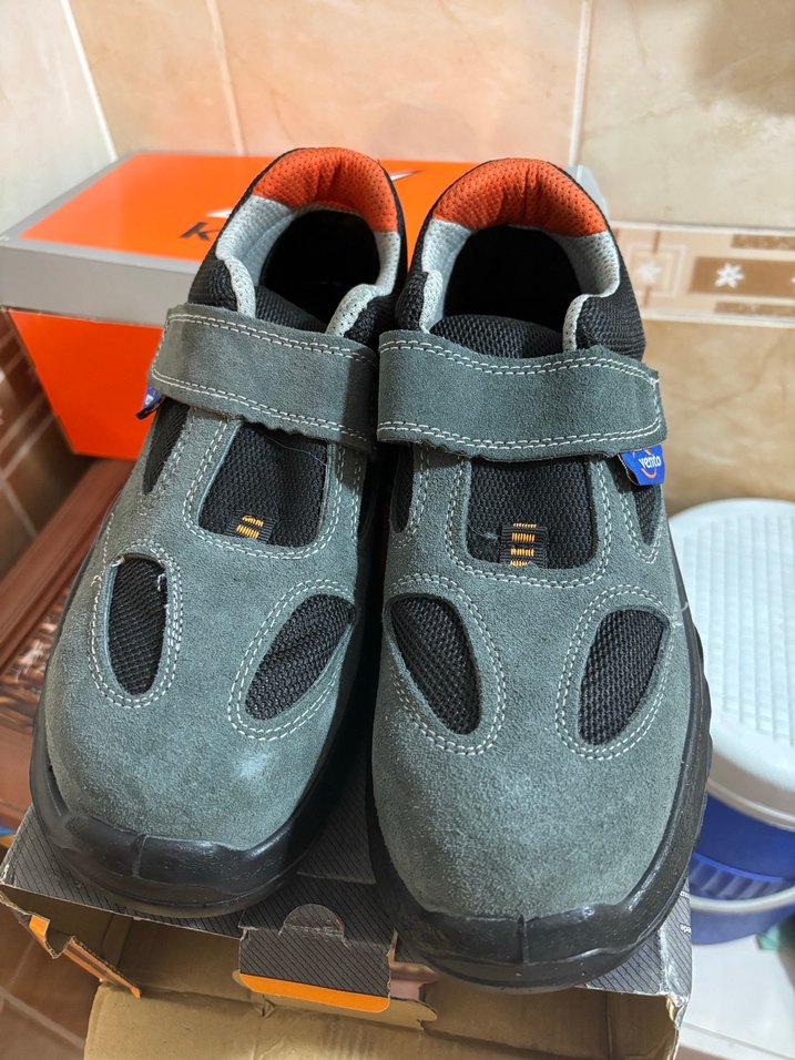 Gri Erkek Outdoor Ayakkabı Cırt Cırtlı - Görsel 2