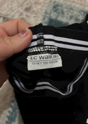 Siyah Baskılı kız çocuk Spor Tayt - Görsel 5