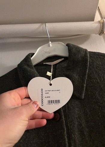 Düğmeli Uzun Kollu Gri Örgü Elbise - Görsel 4