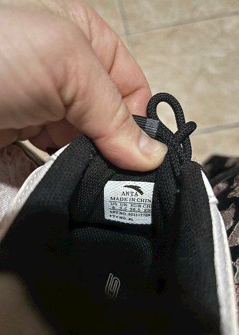 Gri Beyaz Yılan Desenli Bağcıklı Kadın Spor Ayakkabı - Görsel 9