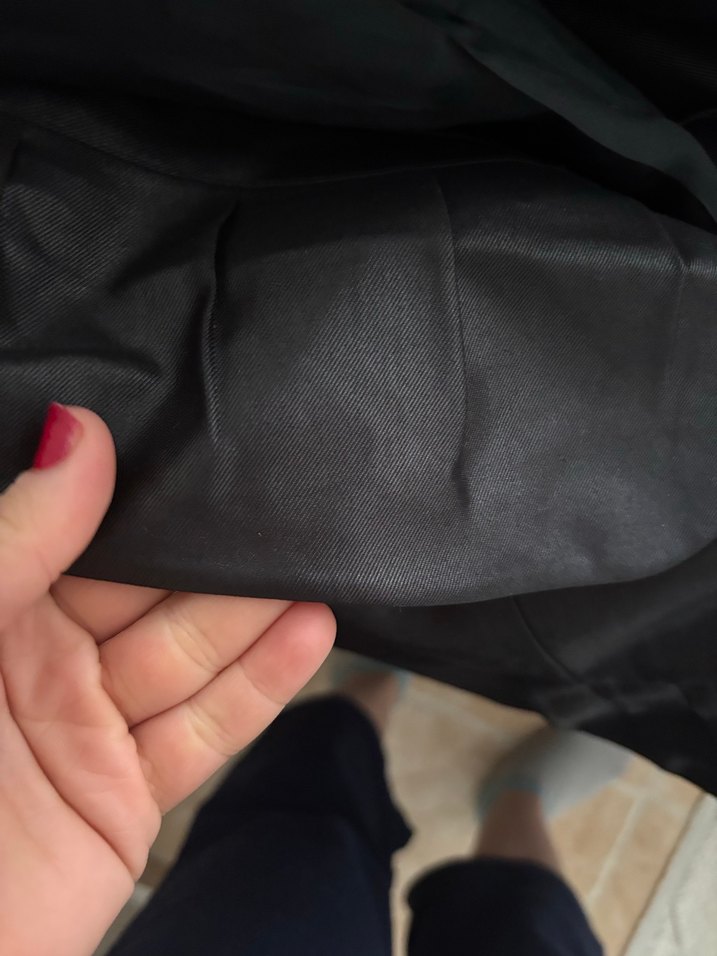 Kolsuz Siyah Mini Ceket - Görsel 5